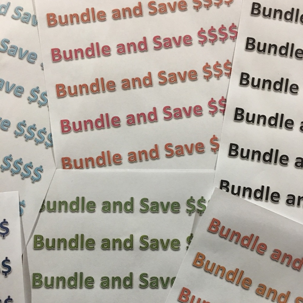 BUNDLE AND SAVE $$$
